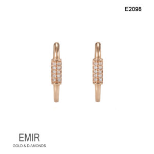 Cercei Aur cu DIAMANT E2098